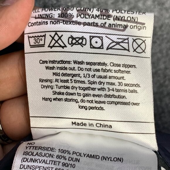 BERGANS OF NORWAY Men‎ Blue Down Puffer Jacket Coat Size Medium - Picture 15 of 15